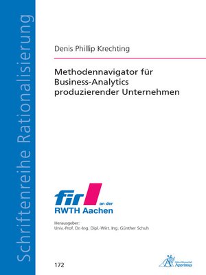 cover image of Methodennavigator für Business-Analytics produzierender Unternehmen